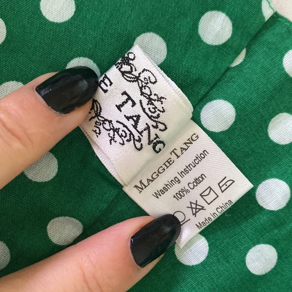 Retro Polka Dot Cotton Dress – A Nostalgic Delight - Picture 10 of 13